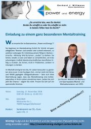 Tickets für Mentaltraining Gerhard Wittmann am 17.11.2018 - Karten kaufen